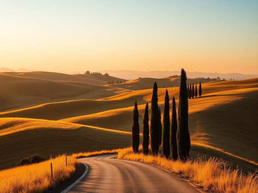 Cypress Trail of Val d'Orcia